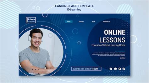 Premium Psd E Learning Concept Poster Template