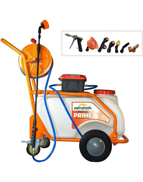 Petratools Battery Powered Gallon Pushcart Sprayer Prime