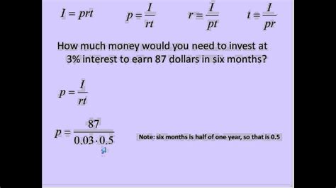 Simple Interest I Prt Simplifying Math YouTube