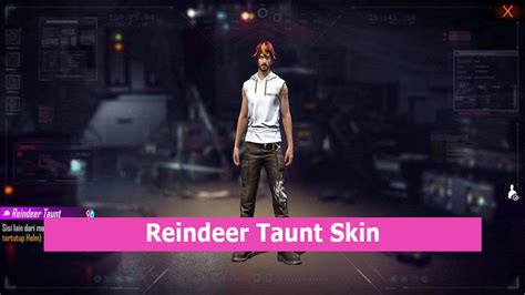 Dapatkan Skin Rambut Reindeer Taunt FF Di Event Friends United New Age