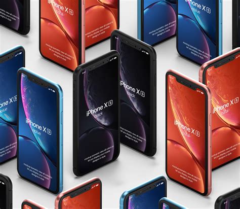 Psd Iphone Xr Mockup Isometric Vol Pixeden Club