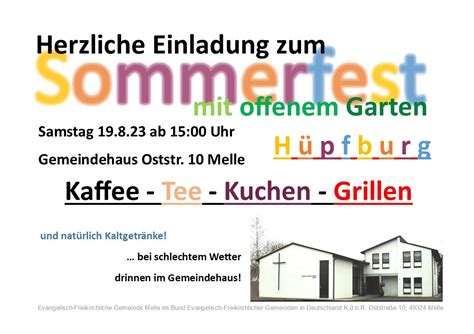 Evangelisch Freikirchliche Gemeinde Melle Sommerfest