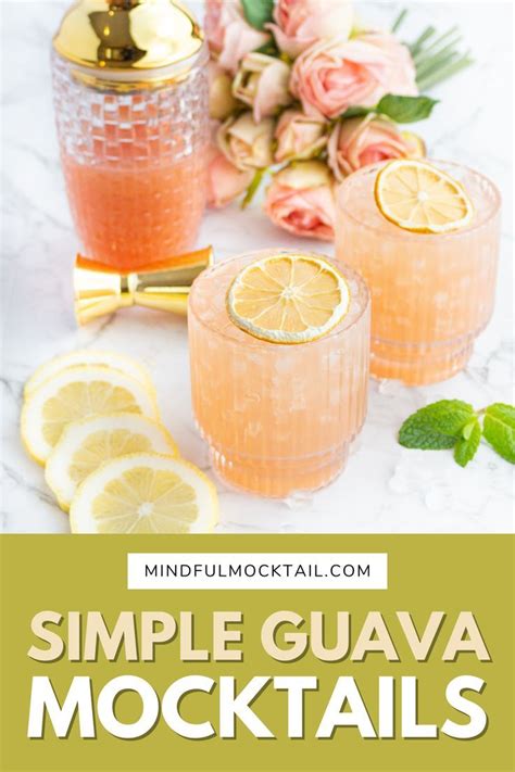 Pink Mocktail Recipe Perfect Baby Shower Mocktail Mocktails Guava