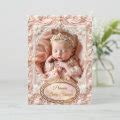 Princess Pink Gold Baby Girl Shower Pearl Blonde Invitation Zazzle