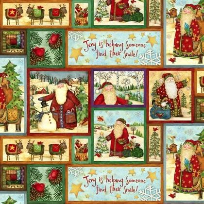 Santa's Journey Multi Santa 45x110cm. From Spectrix Fabrics - American print cotton fabrics ...