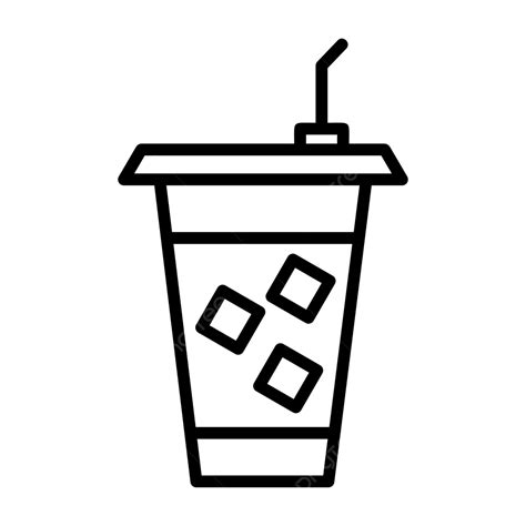 ícone Da Linha De Bebida Vetor Png ícone De Bebida Café Copo Imagem