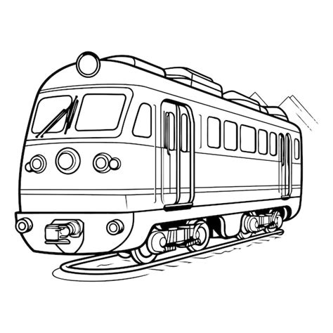 Premium Vector Train Icon Of A Train Hand Drawn Train