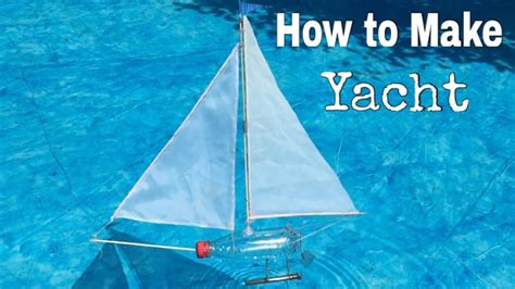 How To Make A Yacht Out Of Plastic Bottle Simple Toy Boat Youtube