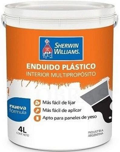 Enduido Plastico Interior X 20 Lts Sherwin Williams Pintura OBRAS EN SECO