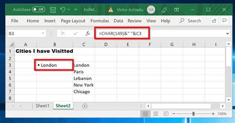 Bullet Points In Excel 4 Easy Ways To Insert Bullet Points In Excel