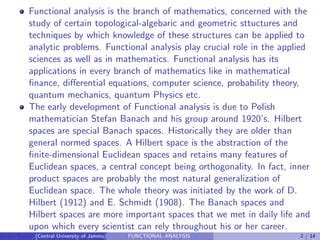 Some fundamental theorems in Banach spaces and Hilbert spaces | PDF