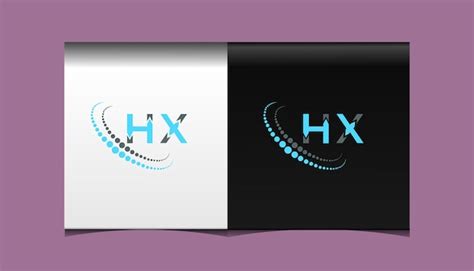 Plantilla De Icono De Vector De Diseño De Logotipo Moderno Inicial Hx