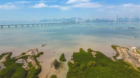 The Shenzhen Bay Bridge that Connects Shenzhen with Hong Kong, Feb 18 2023 Stock Photo - Image ...