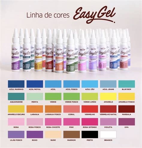 Kit Corantes Easy Gel Gran Chef Para Confeitaria Cores