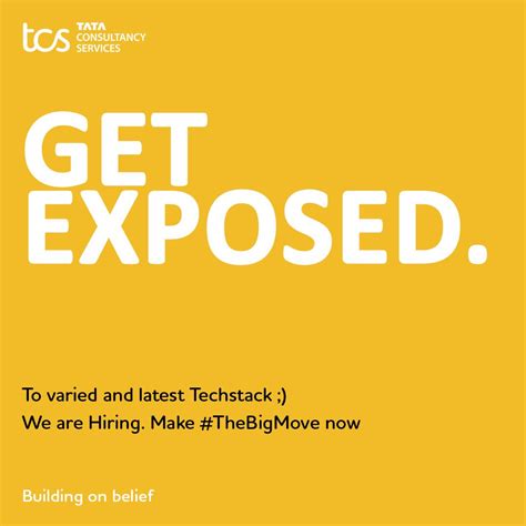 Tata Consultancy Services on LinkedIn: #thebigmove #hiring #tcscareers ... 