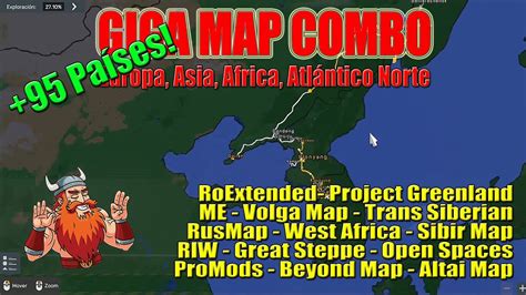 Ets Giga Map Combo Promods Groenlandia Asia Africa Rusia