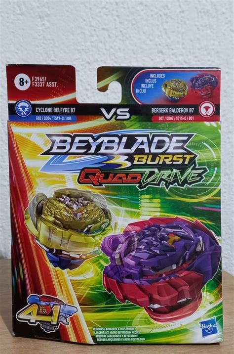 Beyblade Burst Quaddrive Kit 2 Piões Hasbro Brinquedo Hasbro Nunca