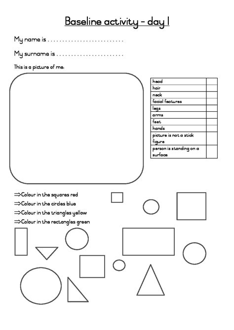 What Is A Baseline Assessment Eyfs - Free Math Worksheet Printable