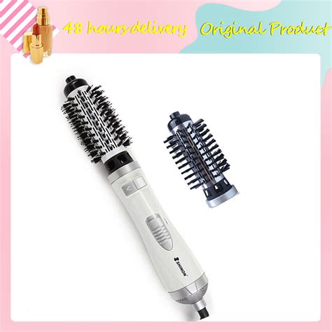 2 In 1 Rotating Hair Dryer Brush Professional Round Brush Hair Dryer Hot Air Brush Dryer Comb