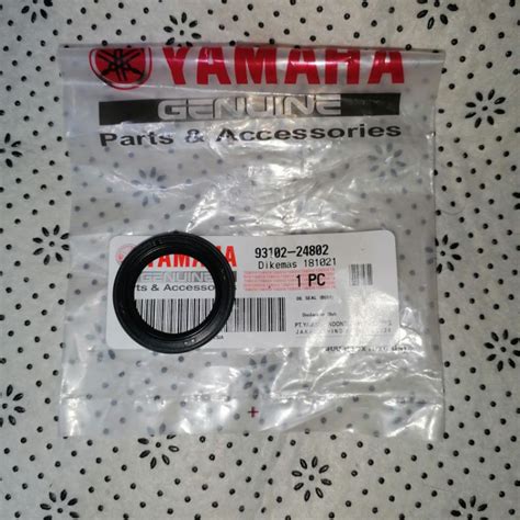 Pulley Oil Seal Mio Aerox V1 V2 Nmax V2 93102 24802 Yamaha Genuine