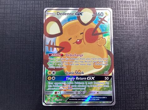 Pokemon Dedenne GX 195a 214 Unbroken Bonds Alternative Art NM M EBay