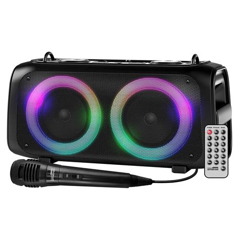 Enceinte Dj Amstrad Blaster Dj W Sur Batterie Effet Led