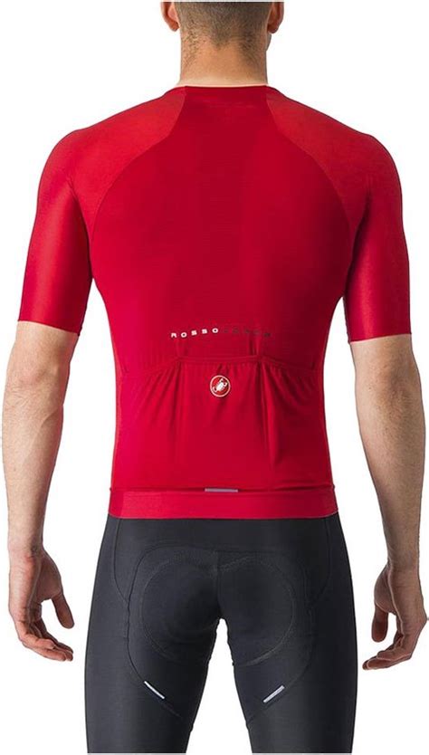 Castelli Aero Race Jersey Met Korte Mouwen Rood Xl Man Bol