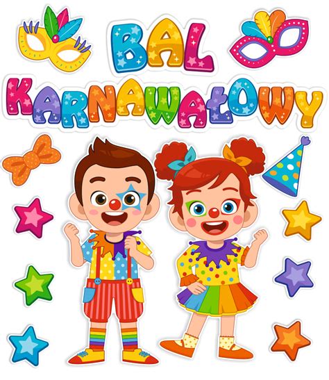 Dekoracja - Bal Karnawałowy (rozmiar XXL) SzkolneNaklejki.pl