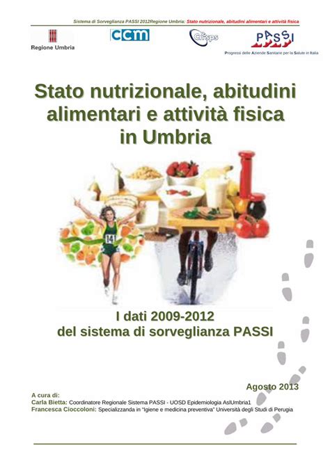 PDF Stato nutrizionale abitudini alimentari e attività fisica