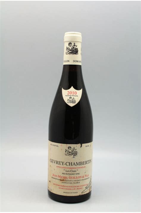 Jean Michel Guillon Gevrey Chambertin Les Crais 2010 PROMO 5