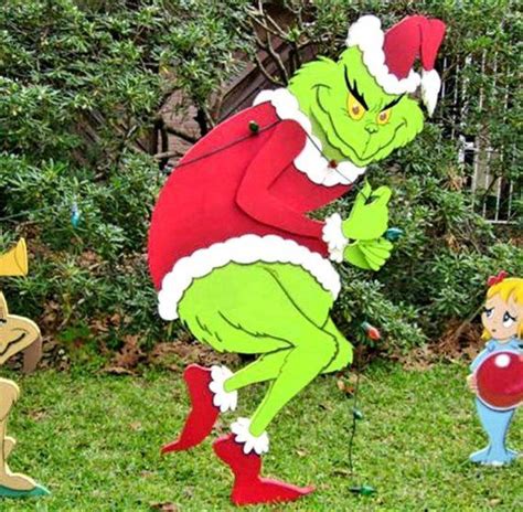 Grinch Christmas Yard Decorations Ideas Home