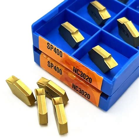 Pcs Sp Nc Mm Cnc Quality Slotted Carbide Inserts Parting