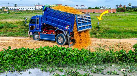 Nicely New Project Landfill On Flooded Pond Bulldozer KOMATSU D20P