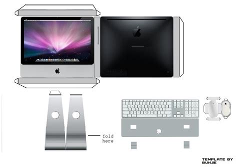 All Sizes Imac Aluminium Papercraft Template Flickr Photo Sharing