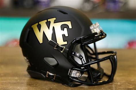 Wake Forest Demon Deacons Riddell Speed Mini Helmet Matte Black