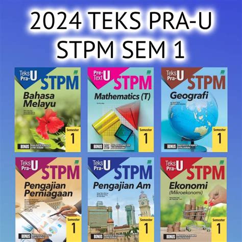 BUKU KERJA LATIHAN 2024 TEKS PRA U STPM SEMESTER 1 Shopee Malaysia