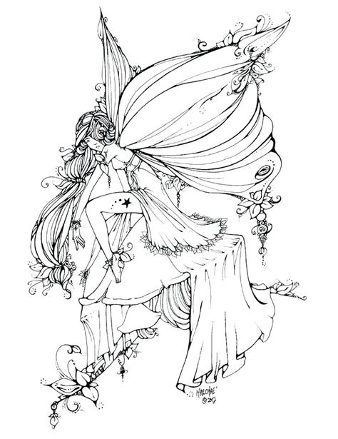 Fairy Coloring Pages For Adults At Free Printable Colorings Pages To Print