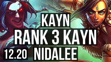 KAYN Vs NIDALEE JNG Rank 3 Kayn 800 Games Legendary 1 0M