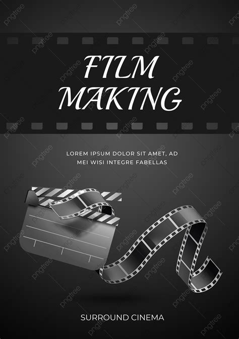 Movie Film Black Poster Template Download on Pngtree