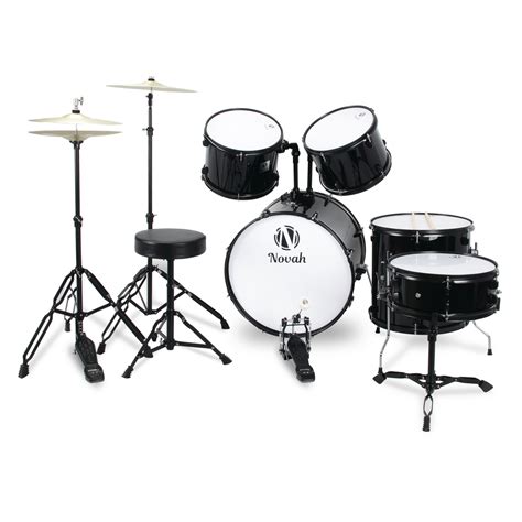 NEW Drum Set For Beginners Complete Adult Full Size 5pc Set With