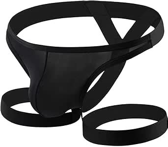 Hmlftie Men S Sexy Lingerie Hot Thong G Underwear Panties Erotic Ice Silk Leg Band Seduction