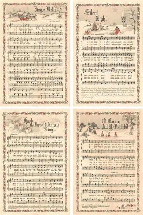 Sheet Music For Christmas Carols