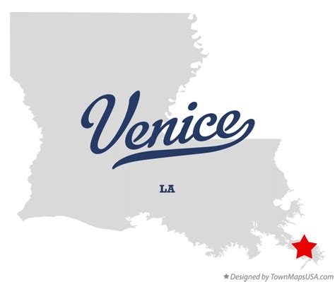 Map of Venice, LA, Louisiana