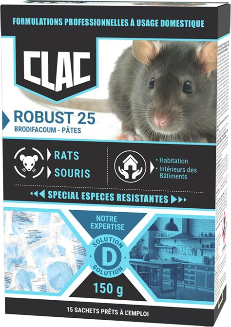 Clac Raticide Souris Et Rats Souricide Professionnel Puissant Mort