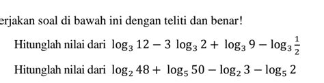 Solved Erjakan Soal Di Bawah Ini Dengan Teliti Dan Benar Hitunglah