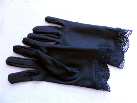 Black Glove Vintage Glove Retro Glove Opera Glove Evening Etsy