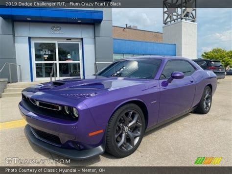 Plum Crazy Pearl Dodge Challenger R T Black Interior