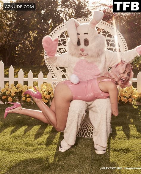 Miley Cyrus Sexy Poses Showcasing Her Hot Figure In An Easter Photoshoot For Vogue Magazine Aznude