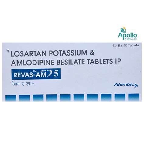 Revas Am 5 Tablet Uses Side Effects Price Apollo Pharmacy