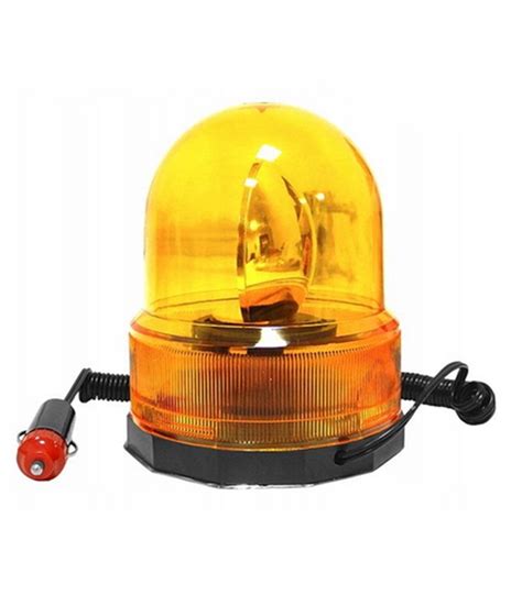 Sinalizador LED Strobo Magnético Laranja 12V